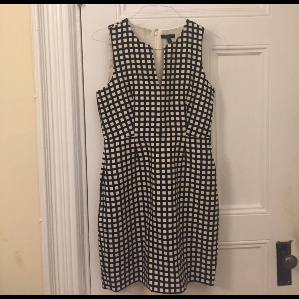 J.Crew Windowpane Dress, Size 10